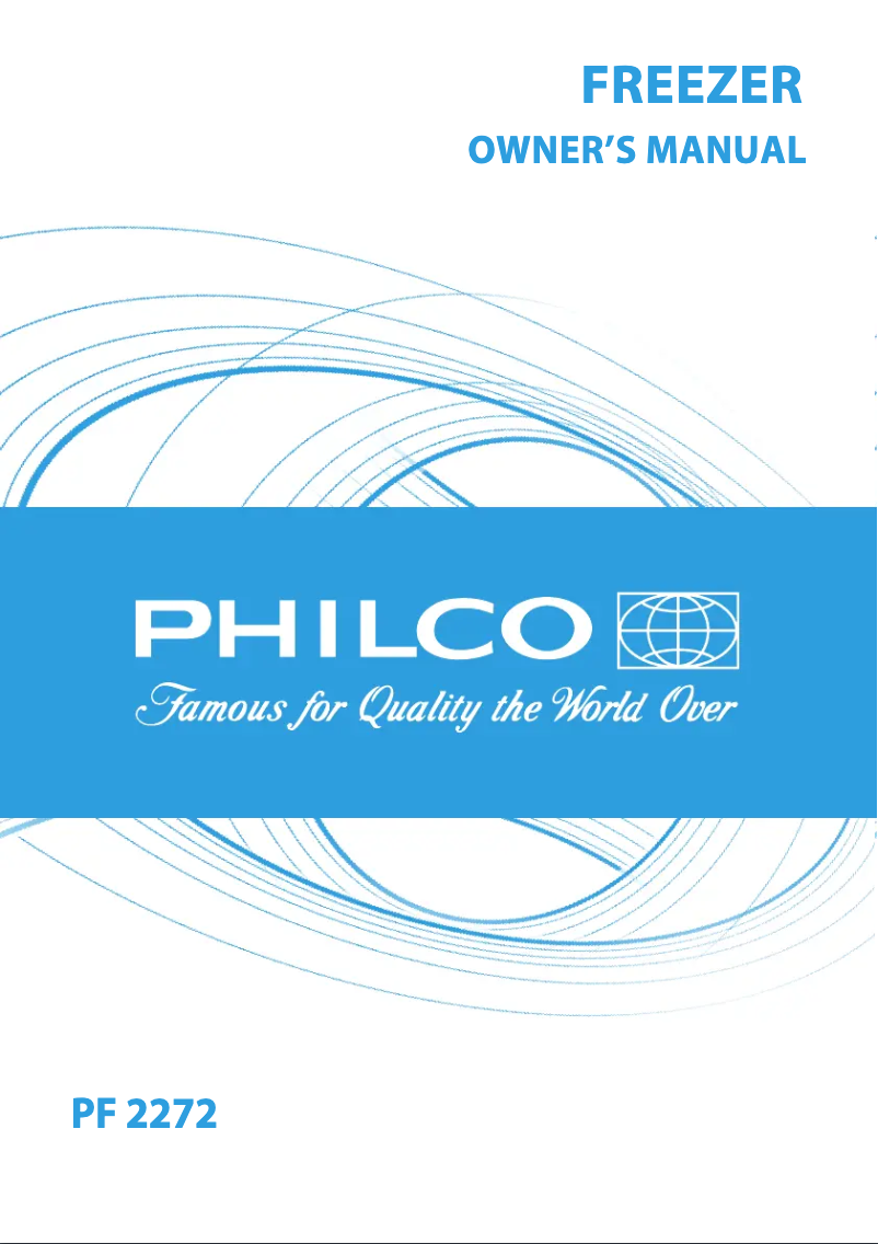 Page 1 de la notice Manuel utilisateur Philco PF 2272