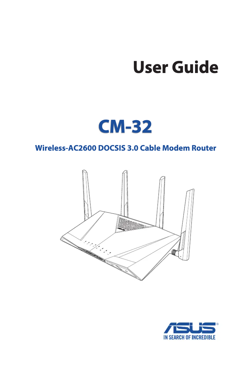 Page 1 de la notice Manuel utilisateur Asus CM-32
