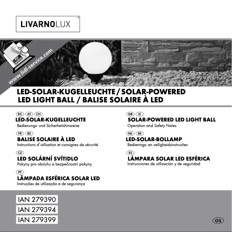 Page n°1 - Manuel utilisateur Livarno Lux IAN 279394