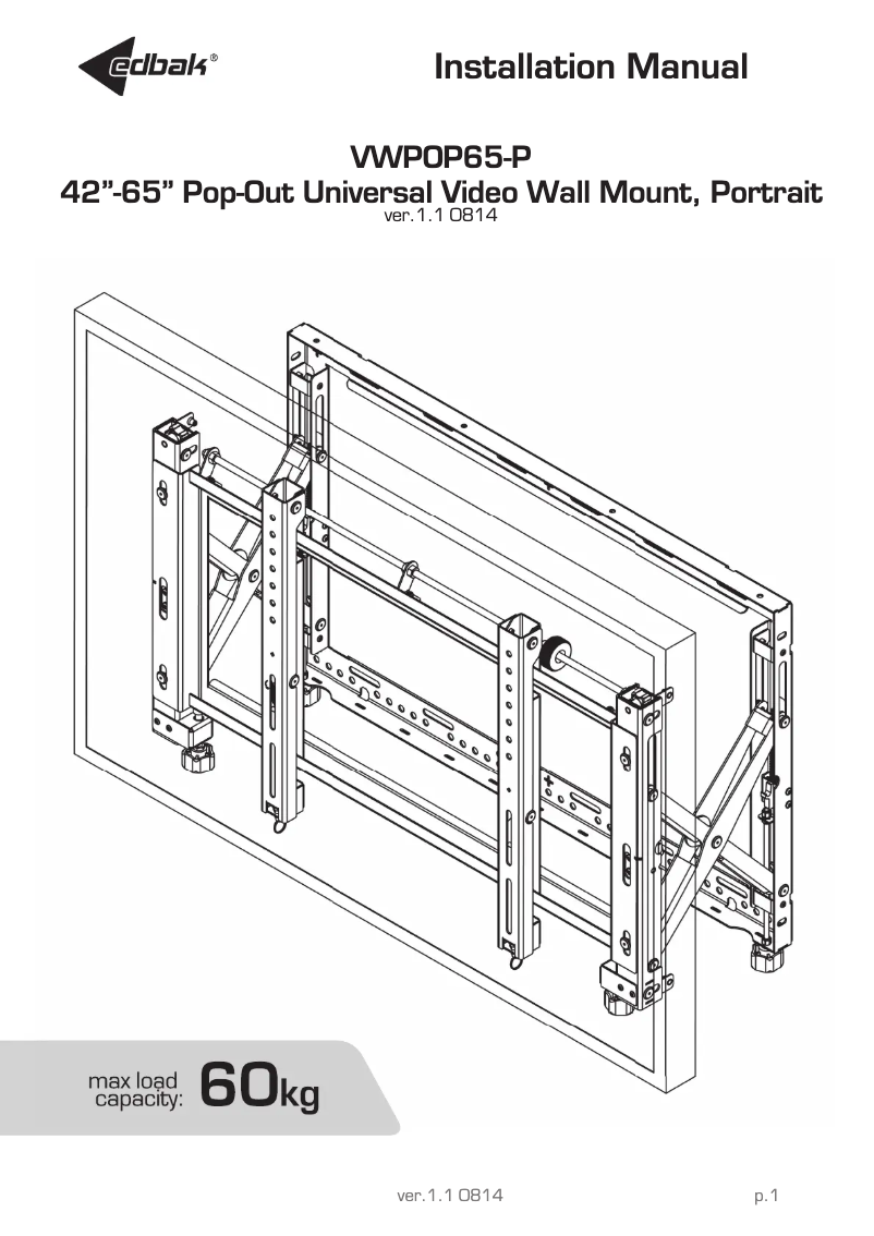 Page n°1 - Manuel utilisateur Edbak VWPOP65-P