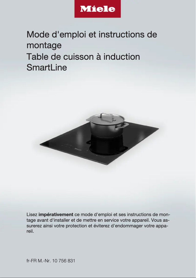 Page 1 de la notice Fiche technique Miele CS 7612 FL