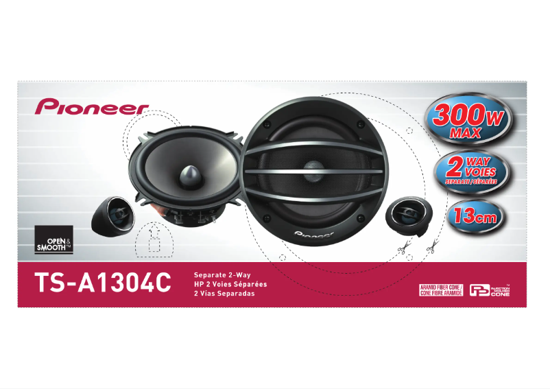 Page 1 de la notice Manuel utilisateur Pioneer TS-A1304C