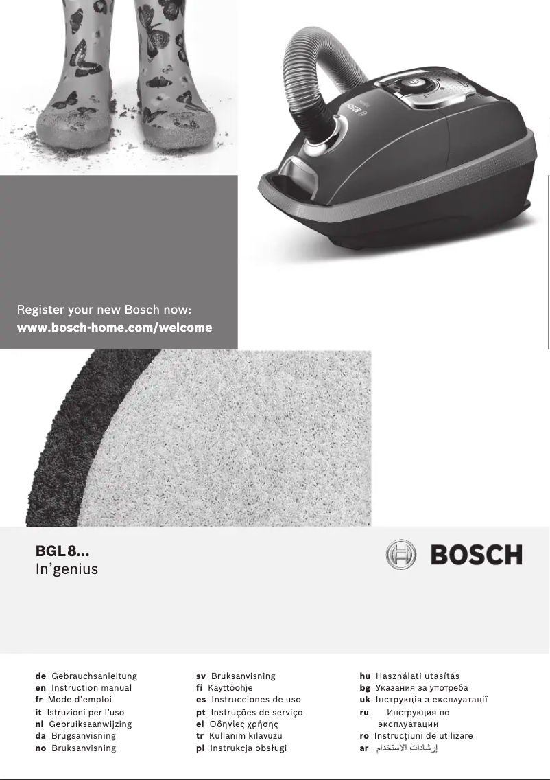 Page 1 de la notice Manuel utilisateur Bosch In'genius BGL8330