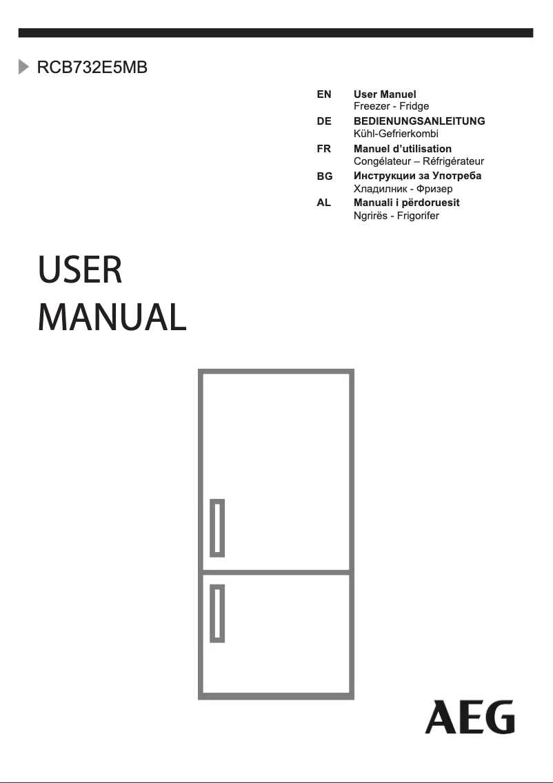 Page n°1 - Manuel utilisateur AEG RCB736E5MX