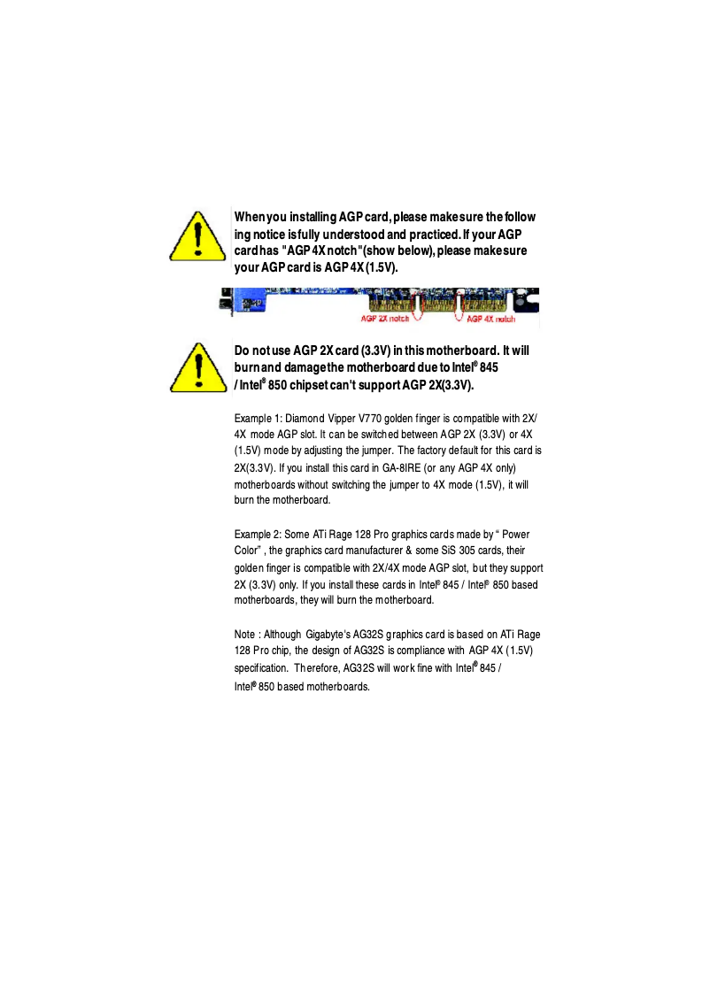 Page 1 de la notice Manuel utilisateur Gigabyte GA-8IRE