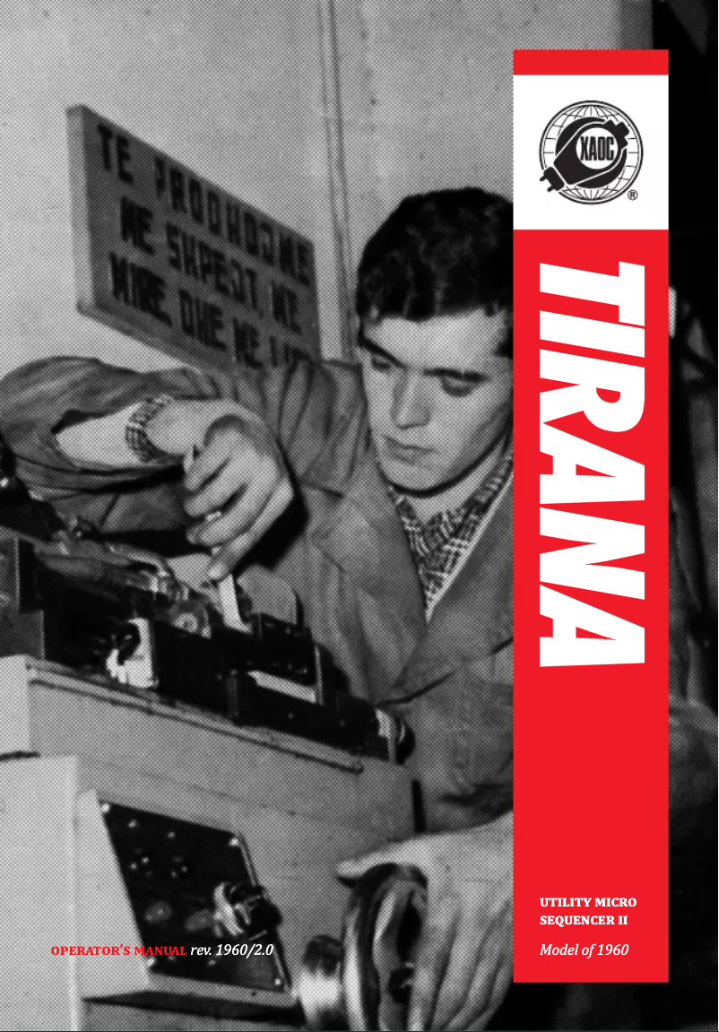 Image de la première page du manuel de l'appareil Tirana II