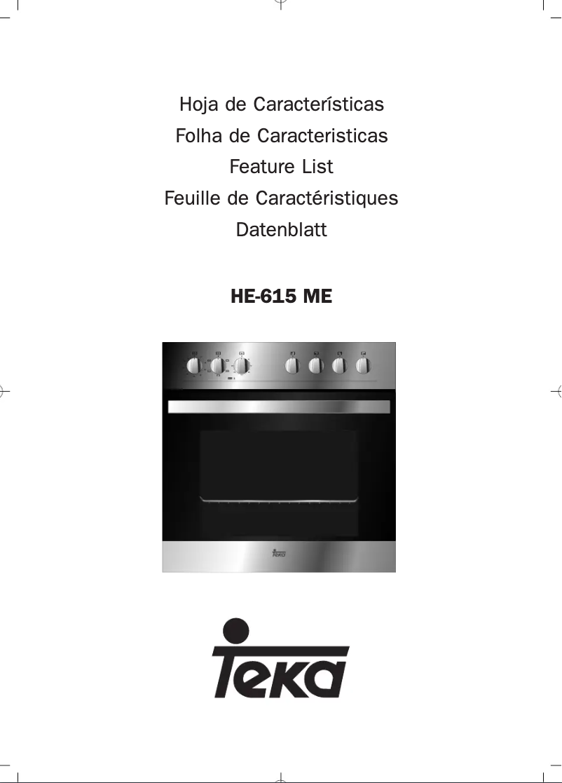 Image de la première page du manuel de l'appareil HE 615 ME