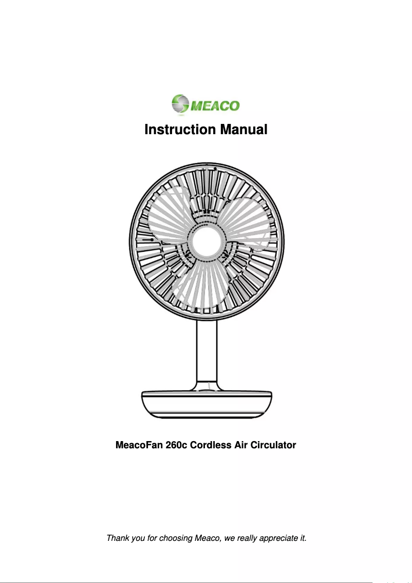 Image de la première page du manuel de l'appareil 260C