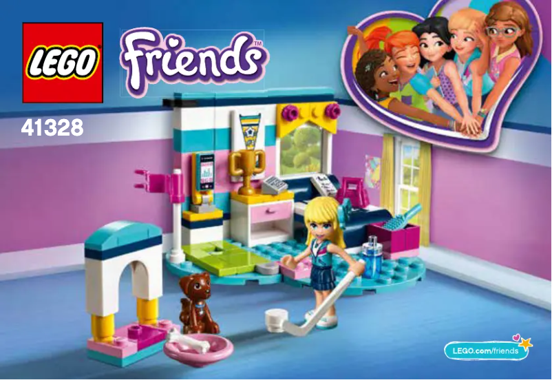 Page 1 de la notice Consignes visuelles Lego Friends 41328