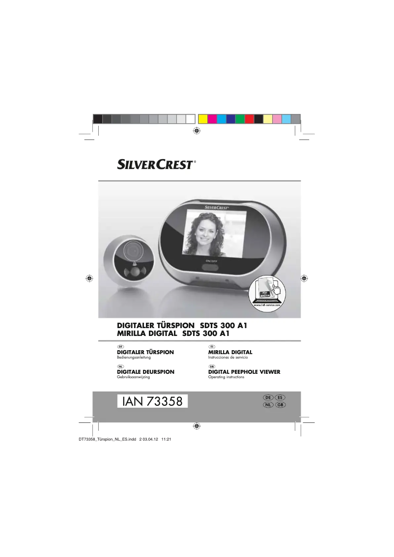 Page n°1 - Manuel utilisateur SilverCrest SDTS 300 A1