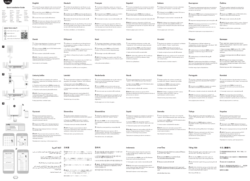 Página 1 del manual Manual de usuario Cudy WR3000H