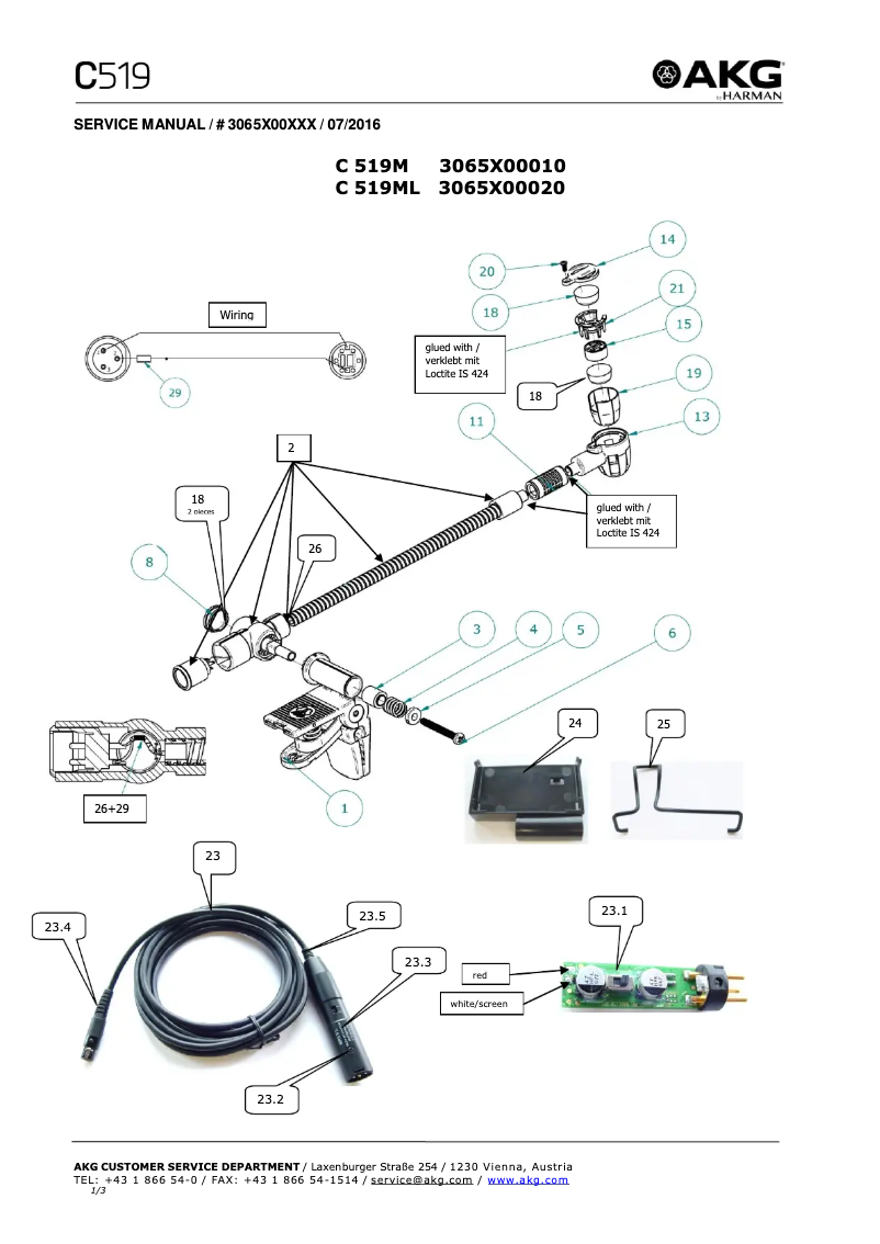Image de la première page du manuel de l'appareil C519 M
