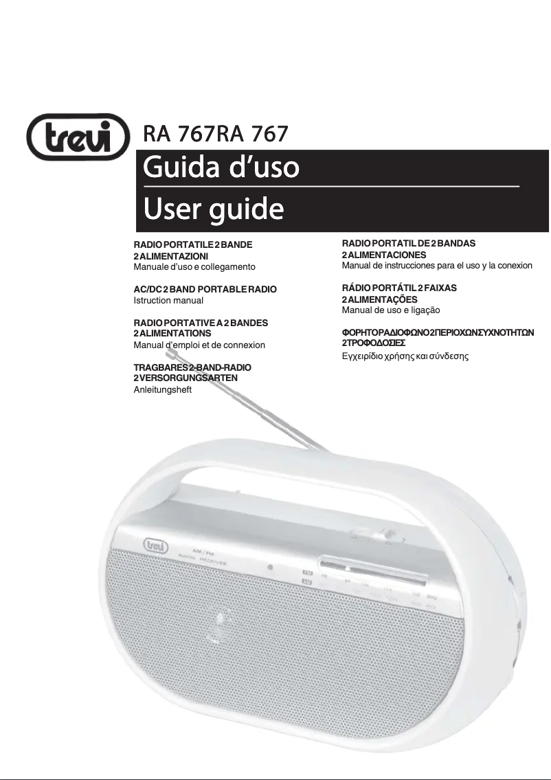 Image de la première page du manuel de l'appareil RA 767