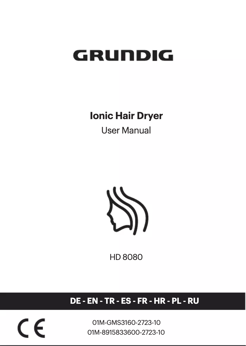 Page n°1 - Manuel utilisateur Grundig HD8080