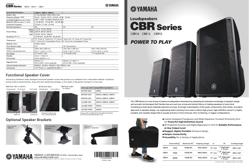 Imagen de la primera página del manual del dispositivo CBR15