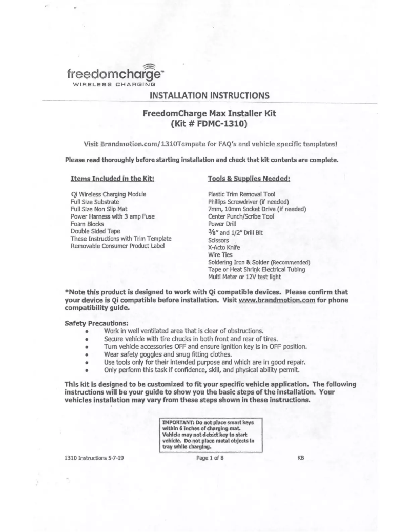 Page n°1 - Manuel utilisateur Brandmotion FDMC-1310