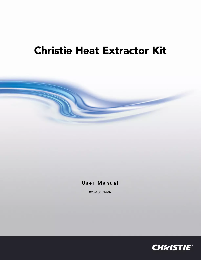 Page 1 de la notice Manuel utilisateur Christie Heat Extractor Kit