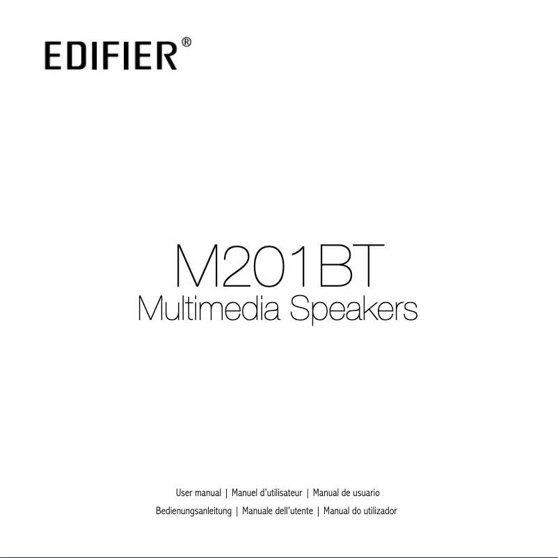 Page 1 de la notice Manuel utilisateur Edifier M201BT