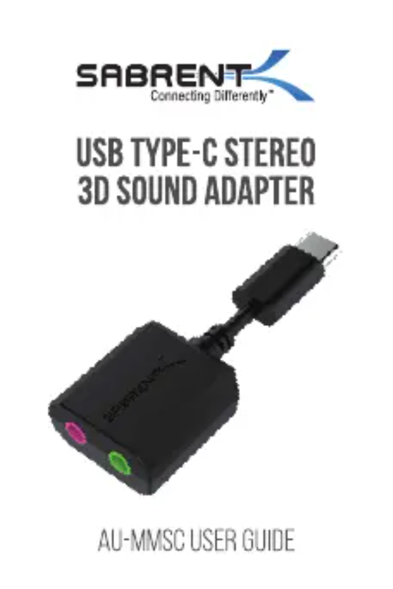 Página 1 del manual Manual de usuario Sabrent AU-MMSC