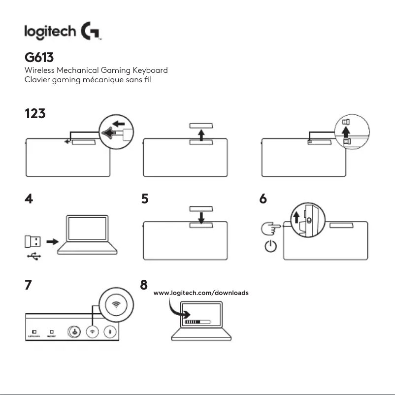 Page n°1 - Guide de démarrage rapide Logitech G613