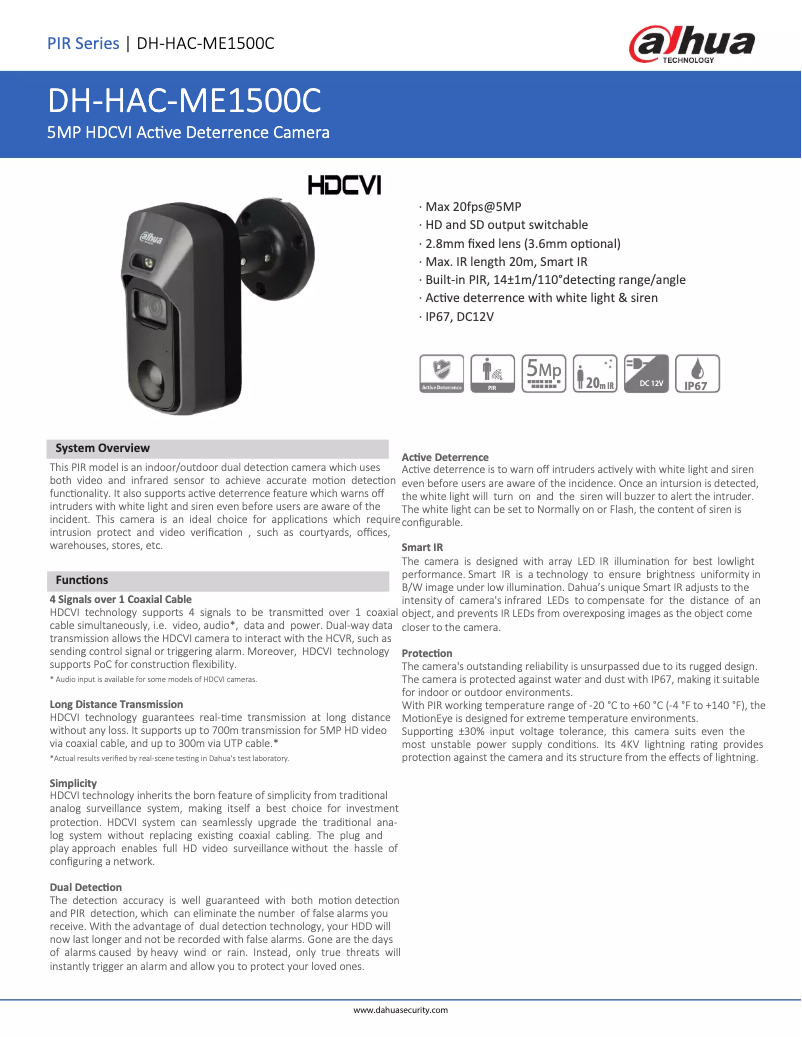 Image de la première page du manuel de l'appareil HAC-ME1500C