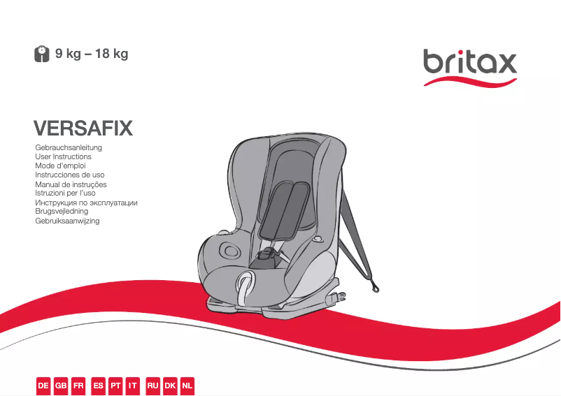 Page 1 de la notice Manuel utilisateur Britax VERSAFIX
