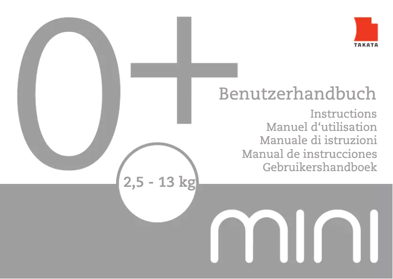 Page 1 de la notice Manuel utilisateur Takata Mini