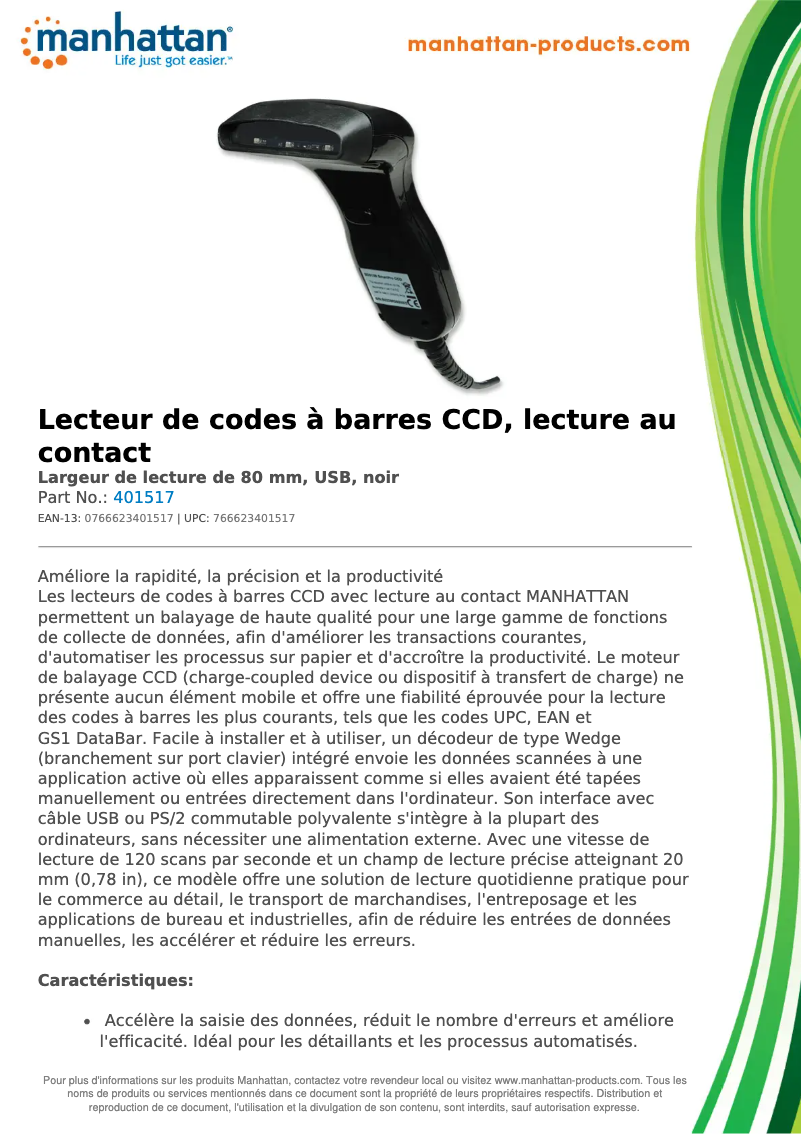 Image de la première page du manuel de l'appareil 401517