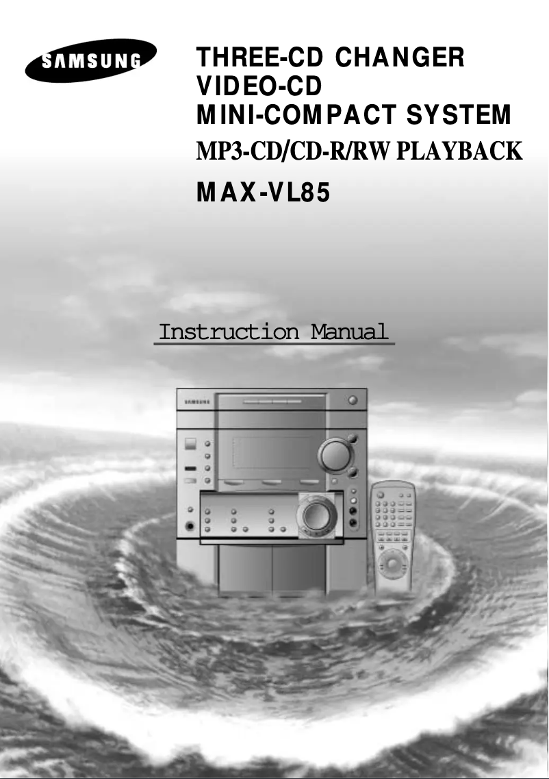 Image de la première page du manuel de l'appareil MAX-VL85