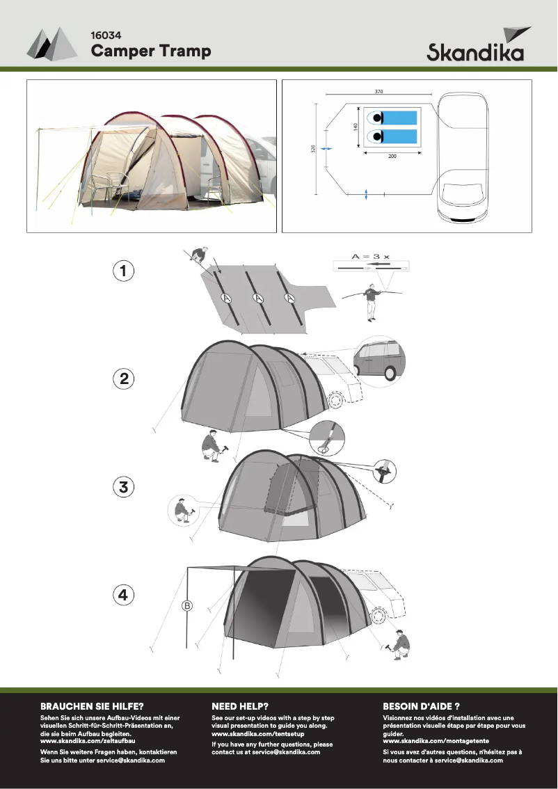 Page n°1 - Manuel utilisateur Skandika Camper Tramp