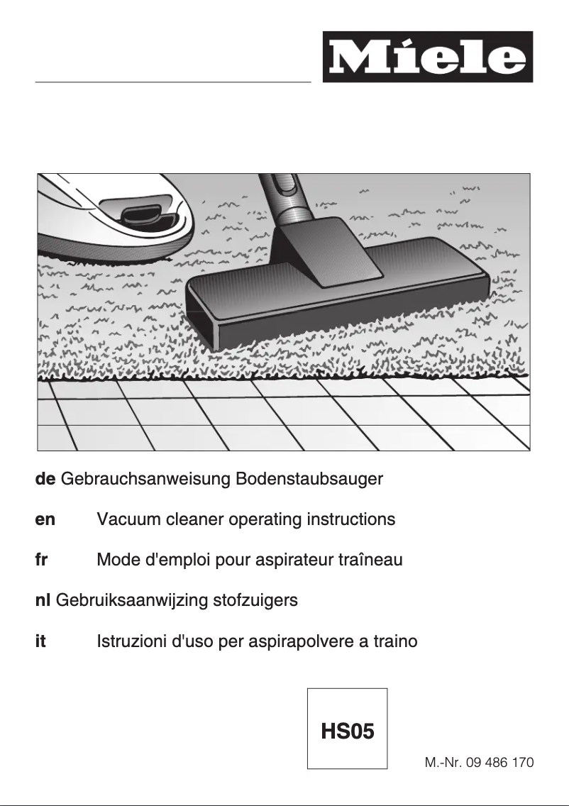 Page n°1 - Manuel utilisateur Miele S 771 Tango Premium
