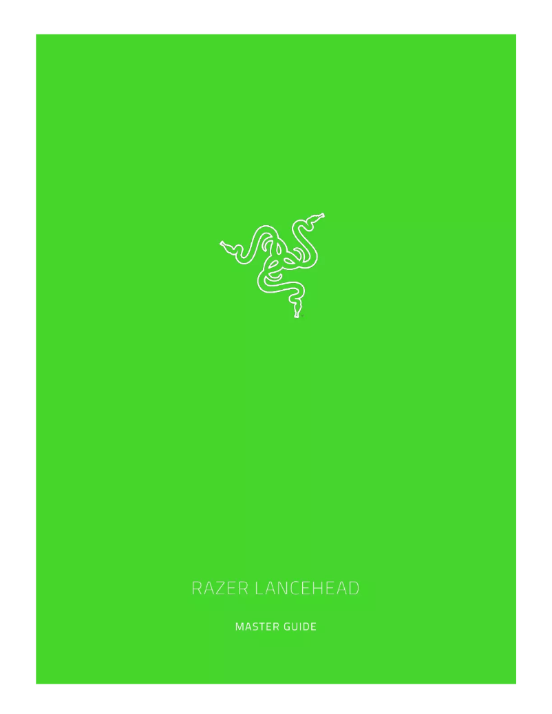 Page 1 de la notice Manuel utilisateur Razer Lancehead