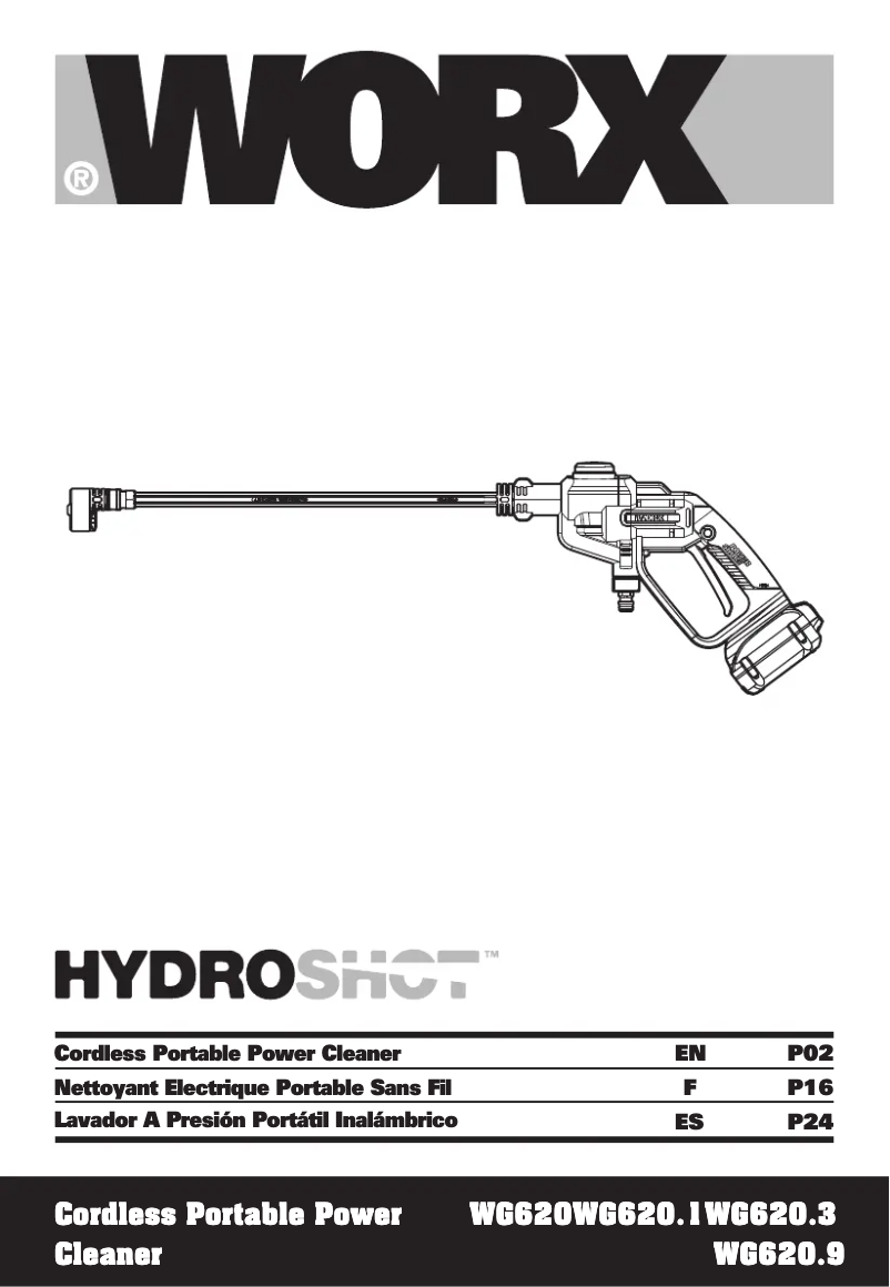 Image de la première page du manuel de l'appareil WG620