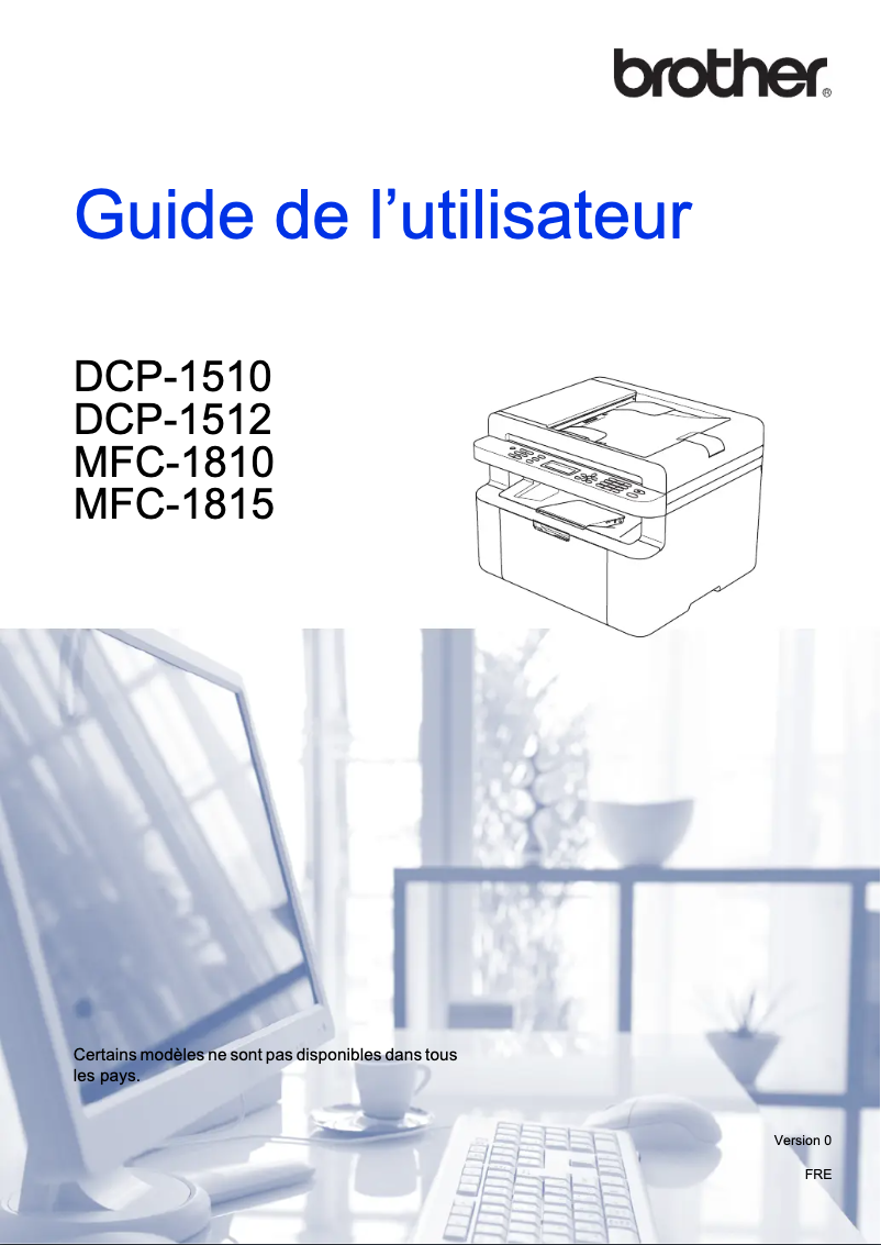 Image de la première page du manuel de l'appareil DCP-1512