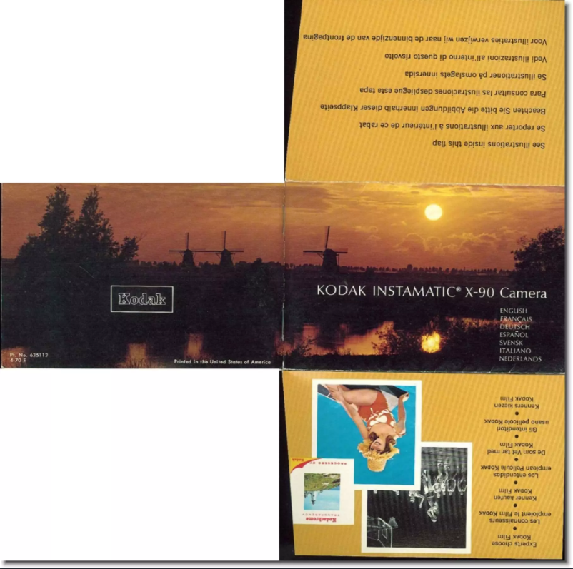 Image de la première page du manuel de l'appareil Instamatic X-90