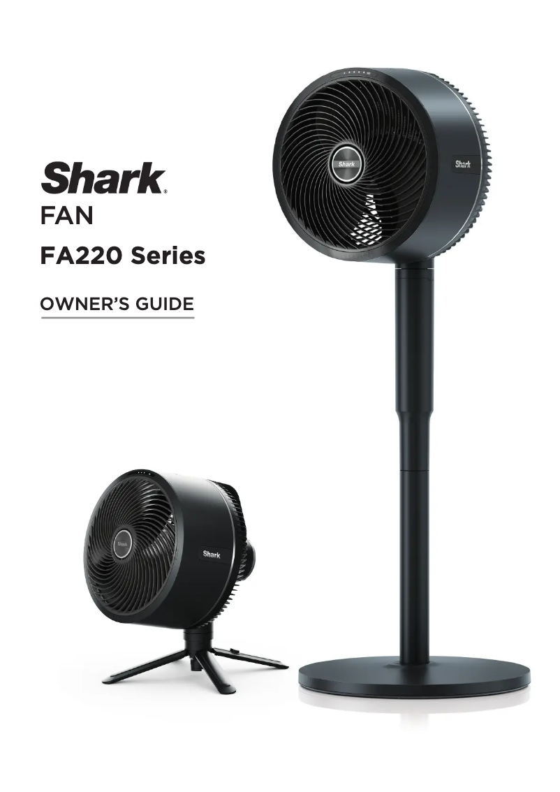 Page 1 de la notice Instructions / montage Shark FlexBreeze FA220UK