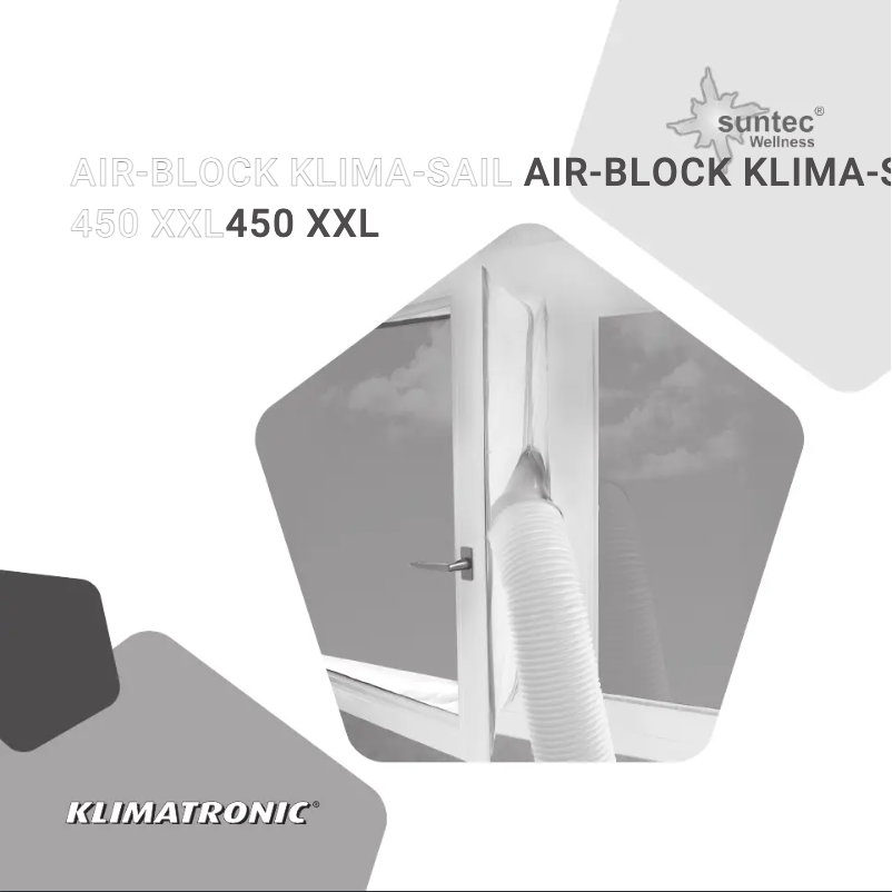 Page 1 de la notice Manuel utilisateur Suntec Air-Block Klima-Sail 450 XXL