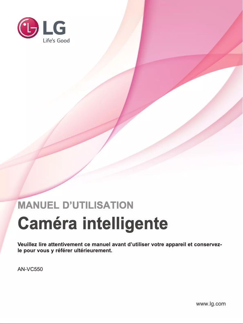 Page 1 de la notice Manuel utilisateur LG AN-VC550