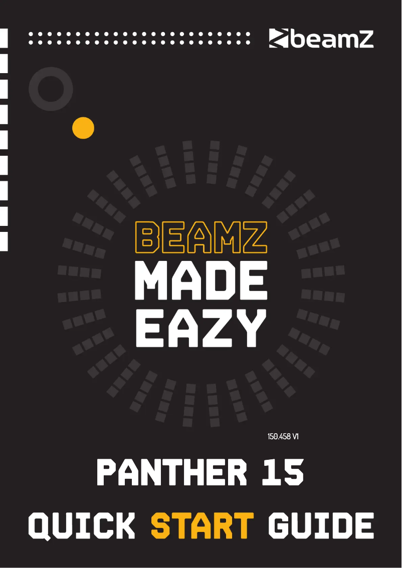 Page 1 de la notice Guide de démarrage rapide BeamZ Panther 15
