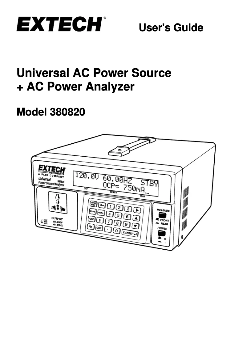 Imagen de la primera página del manual del dispositivo 380820