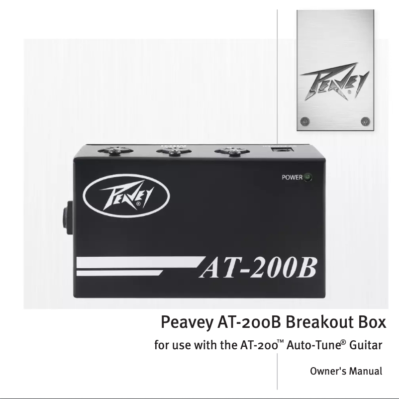 Page 1 de la notice Manuel utilisateur Peavey AT-200B