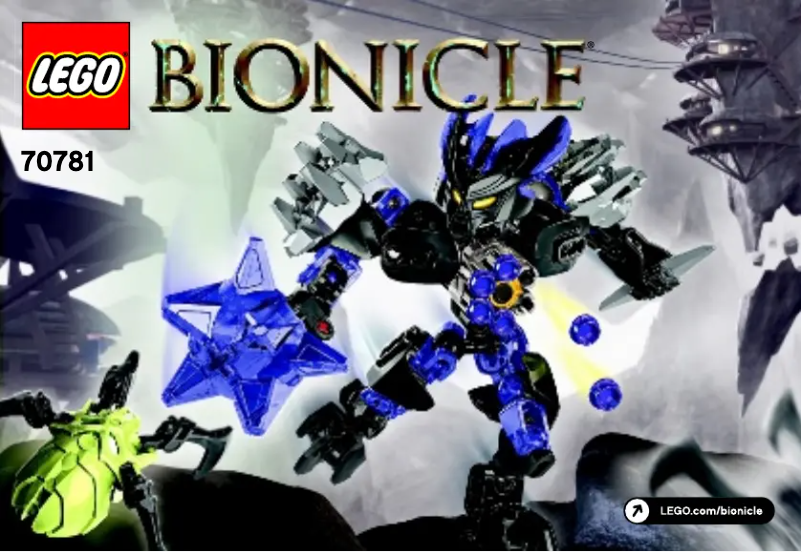 Page 1 de la notice Manuel utilisateur Lego Bionicle 70781