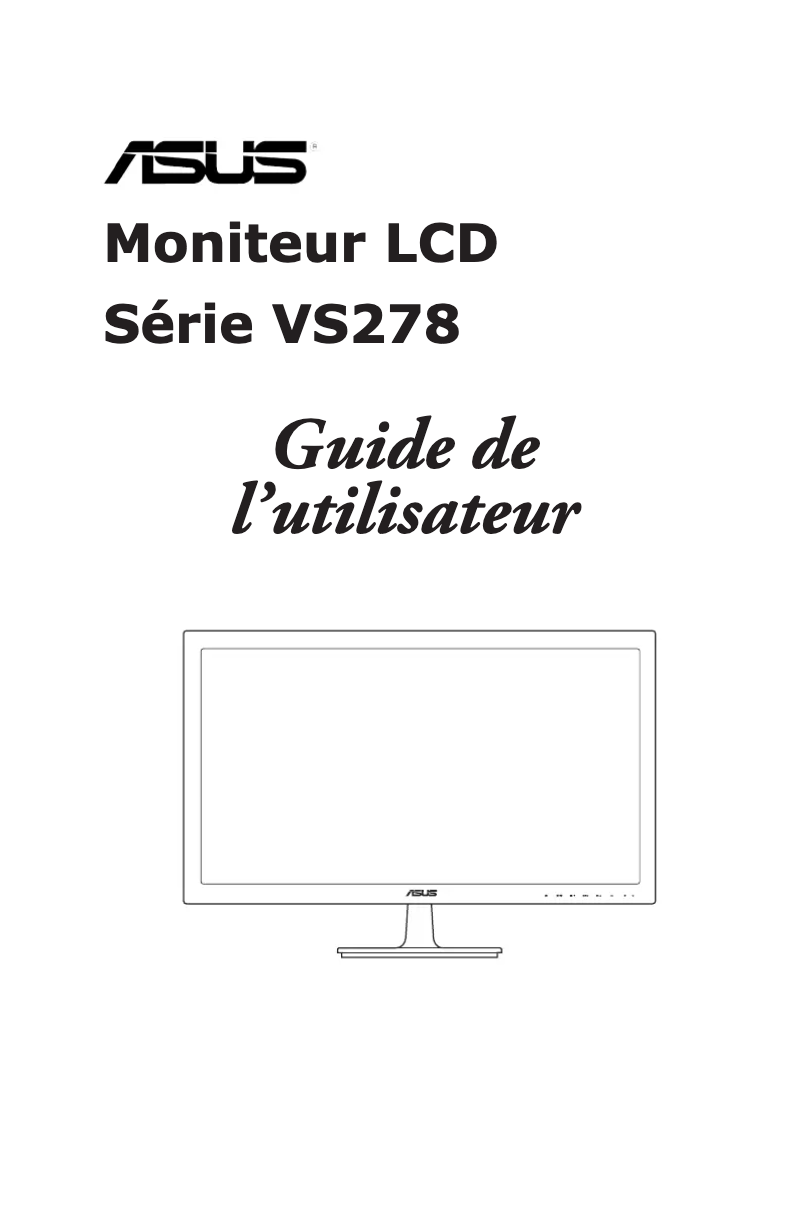 Page n°1 - Manuel utilisateur Asus VS278Q