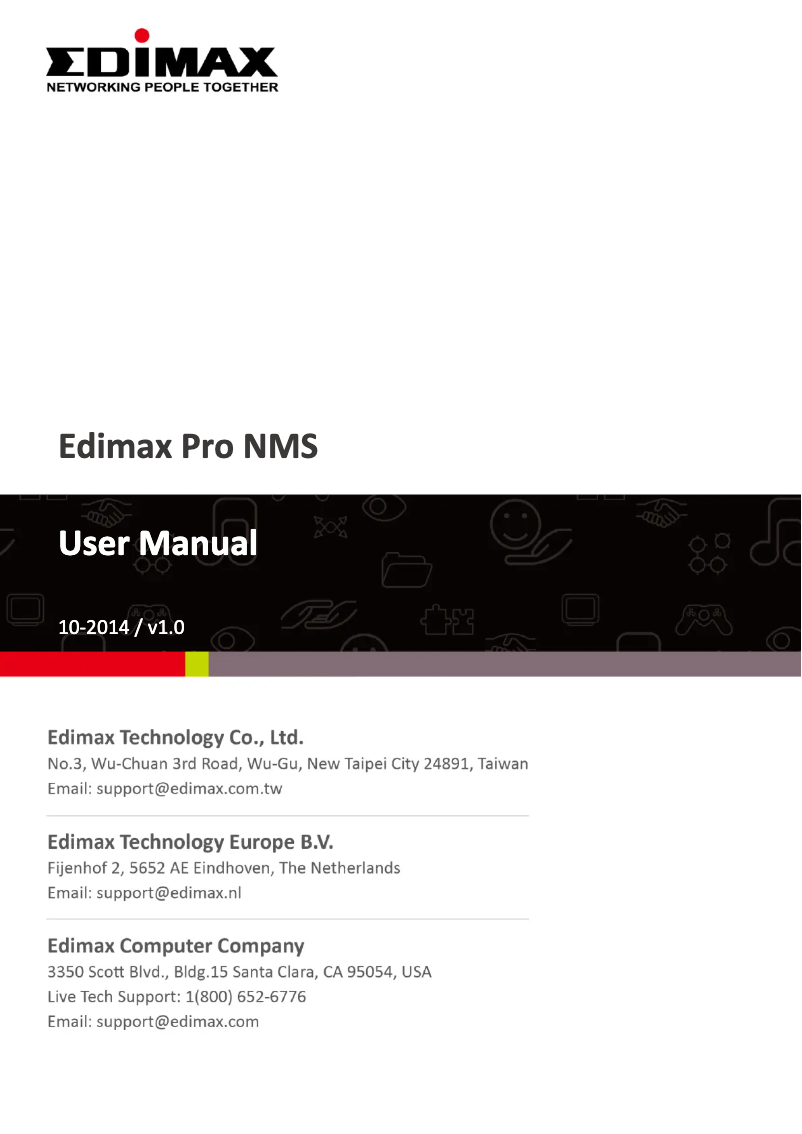 Page 1 de la notice Manuel utilisateur Edimax Pro NMS