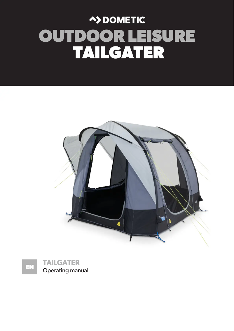 Page 1 de la notice Manuel utilisateur Dometic Tailgater AIR