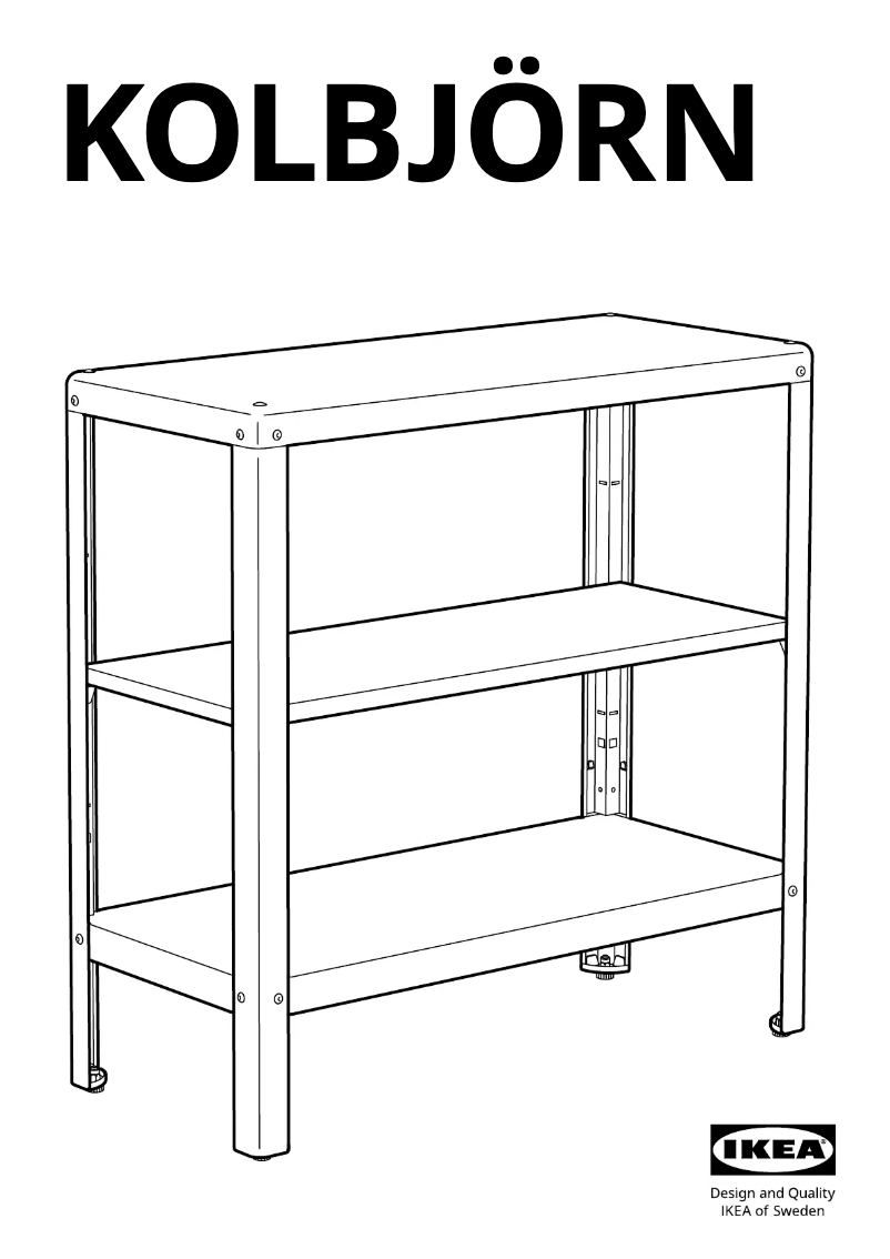 Image de la première page du manuel de l'appareil KOLBJÖRN 605.207.43