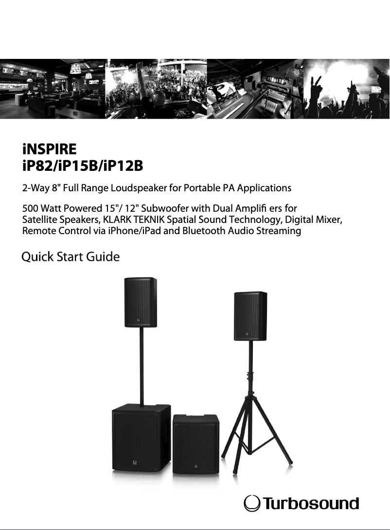 Page n°1 - Manuel utilisateur Turbosound iNSPIRE iP15B