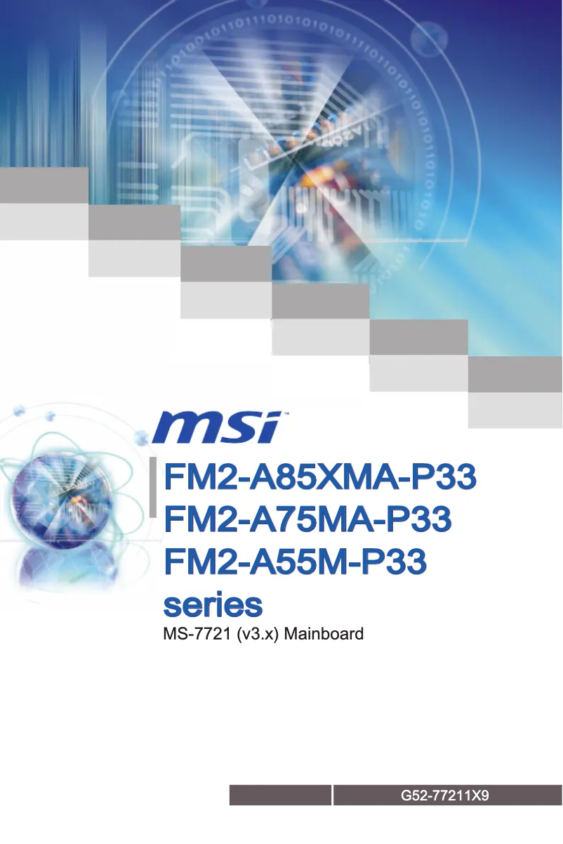 Page n°1 - Manuel utilisateur MSI FM2-A75MA-P33