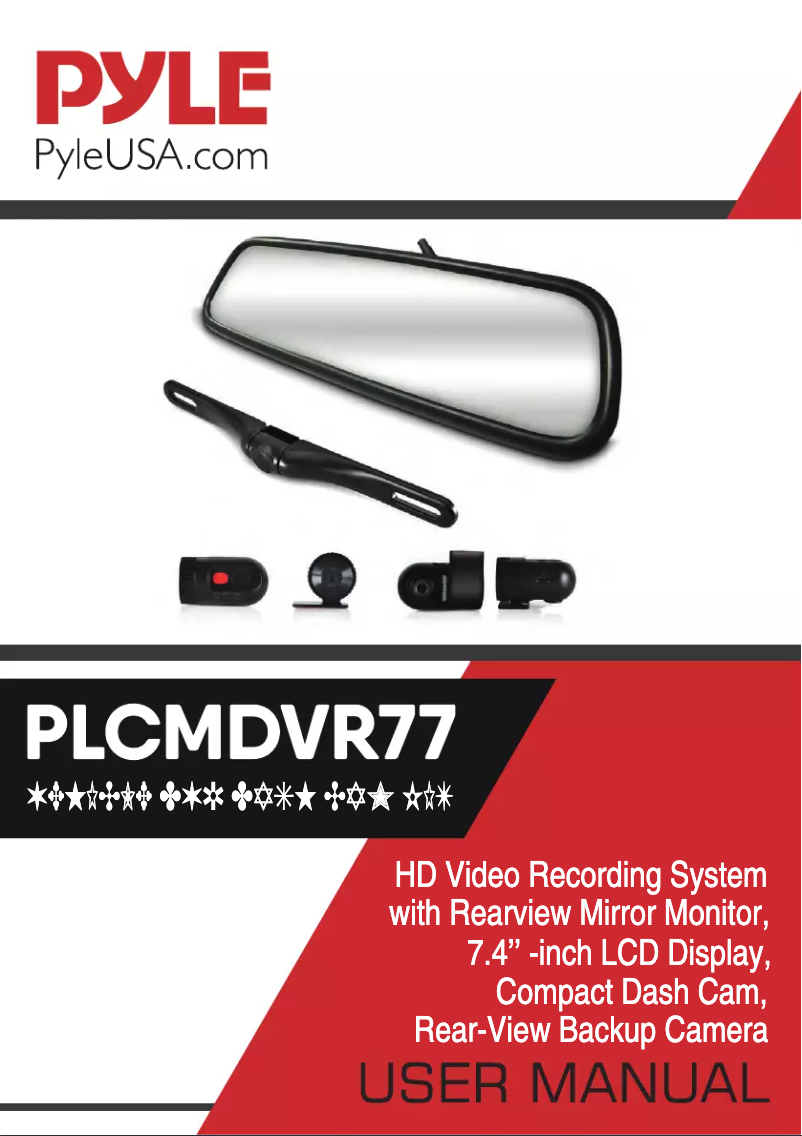 Page n°1 - Manuel utilisateur Pyle PLCMDVR77