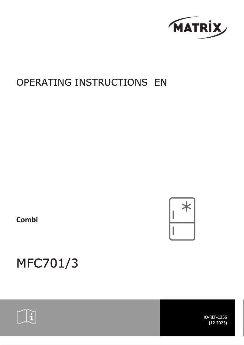 Page 1 de la notice Manuel utilisateur Matrix MFC701